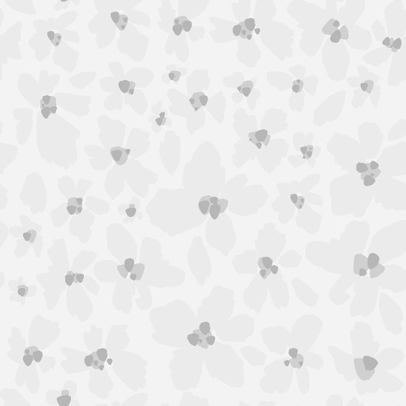 Rouleau de papier peint L 33 pi x l 20,5 po Yuky Osada Andy's Flowers, gris