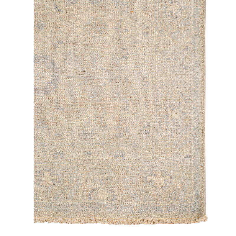 Ainsley Wool Geometric Area Rug in Gray, Rectangle 2' x 3'