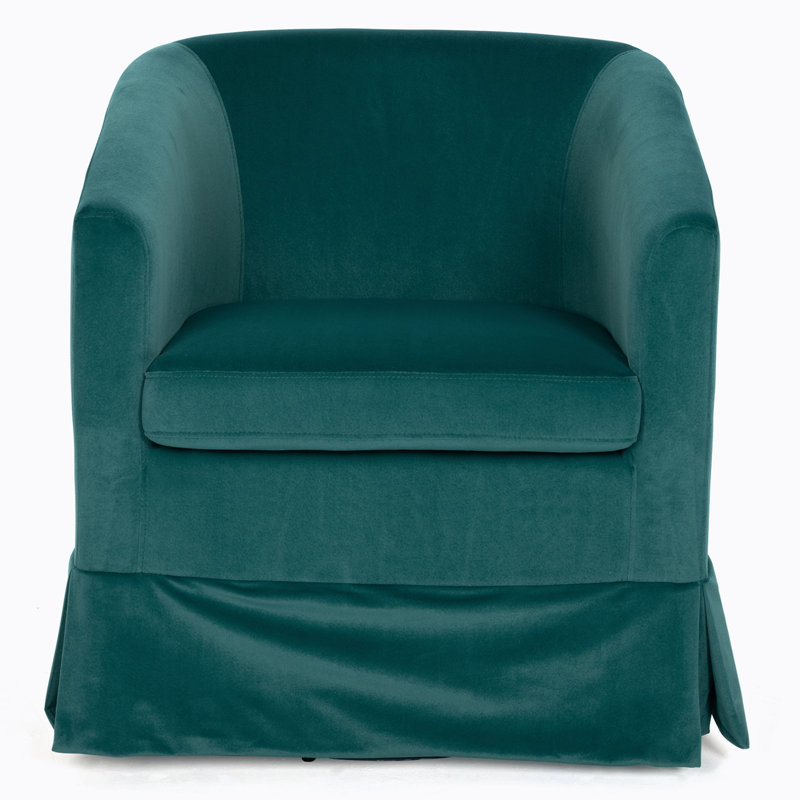 Breiona 27.36" Wide 360-Degree Swivel Chair, Green Duplicate