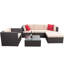 Ensemble de conversation modulaire en rotin avec coussins 6 pièces Avoca-718237669
