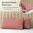 Luxclub 4 PC Salmon Pink Queen Silky Soft Cooling Extra Deep Pocket Performance Sheet Set-123418297-123418292