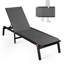 Fauteuil inclinable pliant en aluminium pour l'extérieur, chaises longues de plage réglables, conception portable légère pour la détente sur le patio, le camping ou la piscine-1716818468