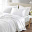 4 draps de luxe en satin blanc simple - froissé, texture lisse et confortable, convient aux matelas de 16 po, 1 drap plat, taies d'oreiller ajustées, réduit la casse des cheveux, sensation de cuir chevelu sec, rugosité