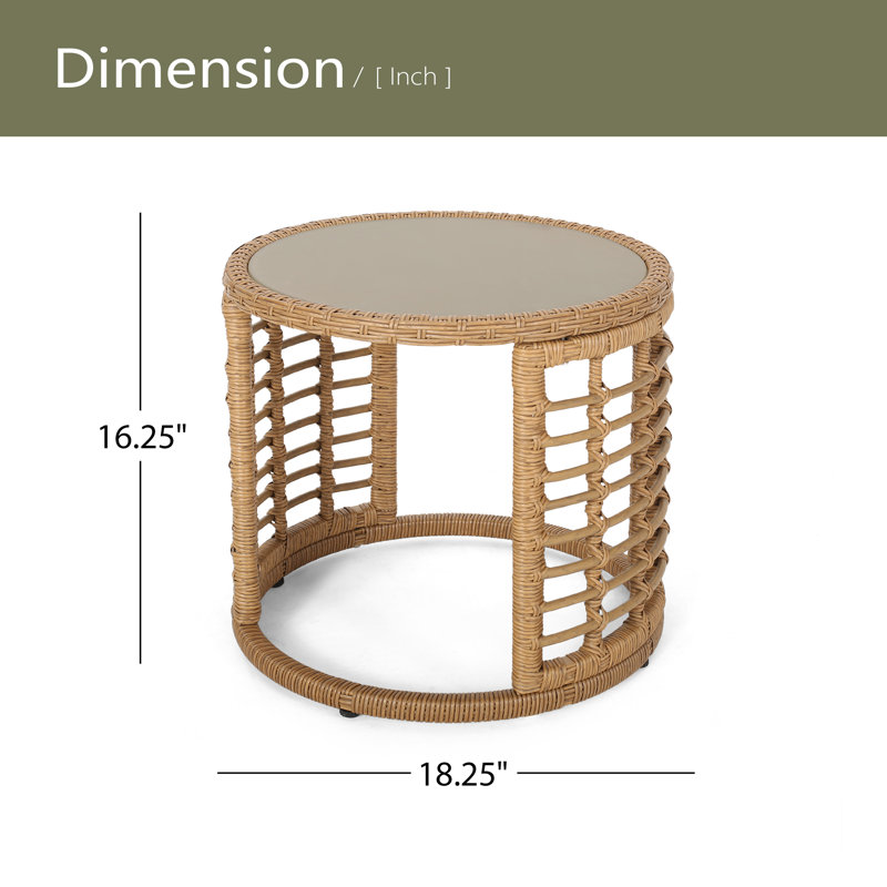 SIDE TABLE, Light Brown