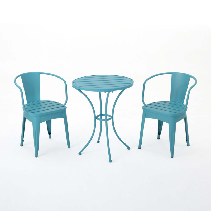 Ensemble de 3 pièces en métal Kd, Bleu