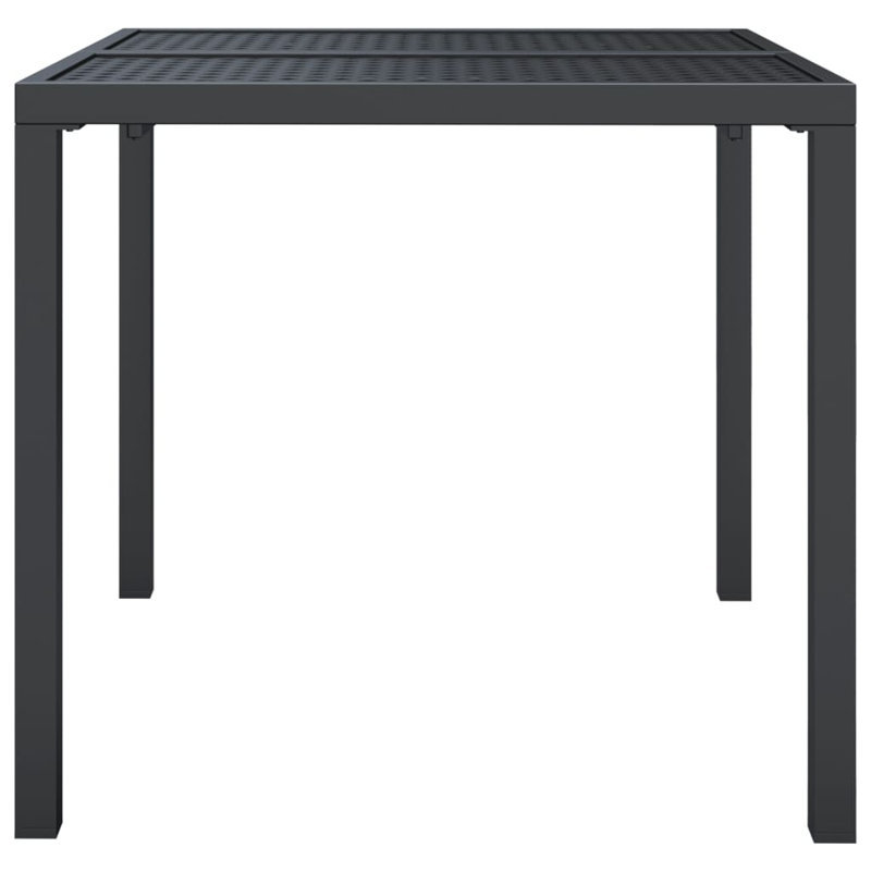 Doher Rectangular Metal Outdoor Dining Table , cm W cm D, 72cm H x 80cm W x 80cm D
