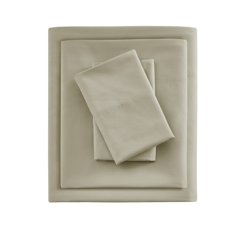 Smart All Season Microfiber Sheet Set, California King, Aqua