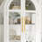 Freestanding Arch Display Cabinet with 3-Color Light Modes and Motion Sensor-1828923321