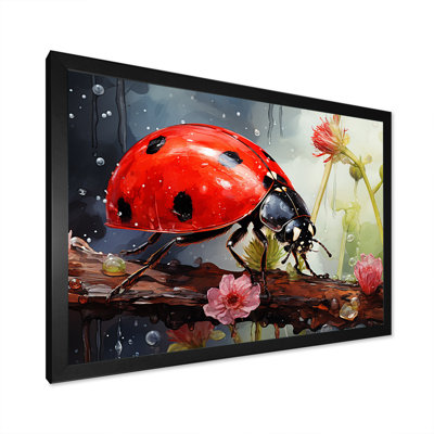 Curious Ladybug Crimson Serenity