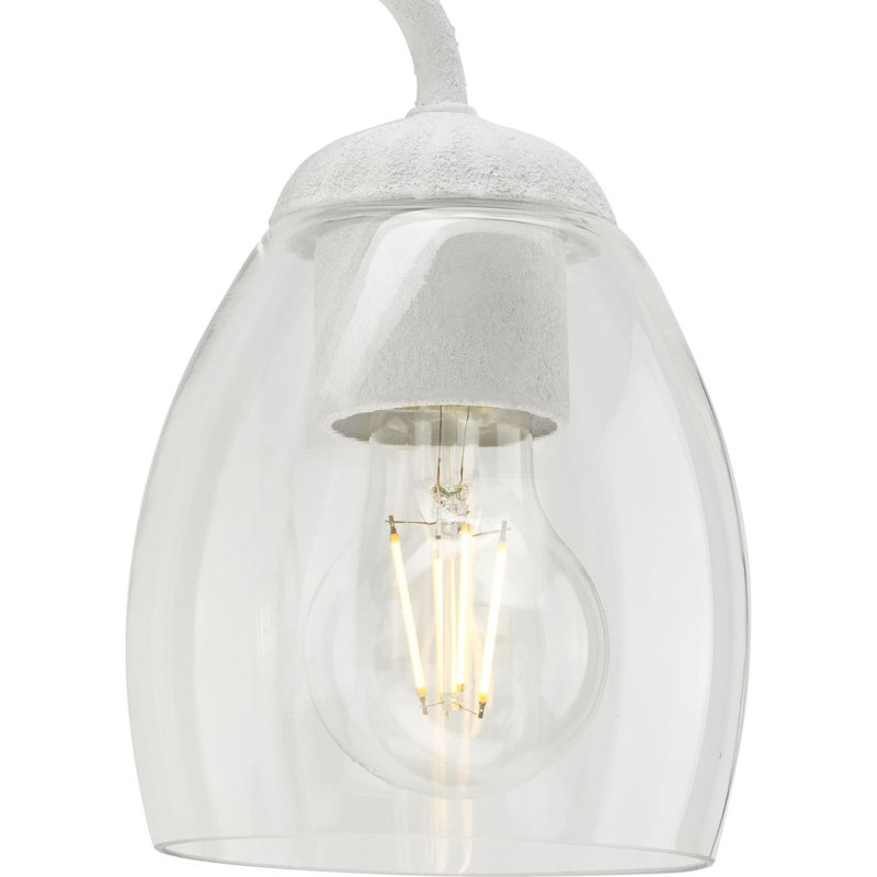Quillan Dimmable Vanity Light, White Plaster, 4