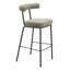 Tabouret de bar Kede en tweed vert-970153370