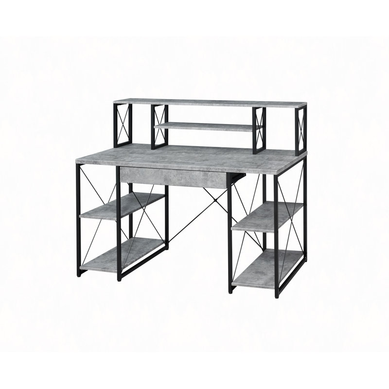 Bureau d'écriture tout usage à finition grise, Grey