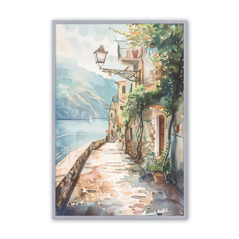 «Coastal Greeting V2», impression encadrée sur papier par Azure Artisanal Studio, H 21,25 po x l 17,25 po x P 1,25 po