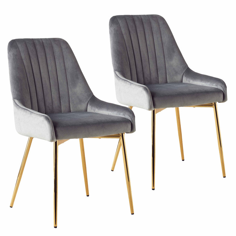 Chaise de salle à manger Maulsby, Gris, 4
