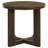 Wai 2-Piece Round Sculptural Wood Coffee Table Set Brown-387293342-387293343