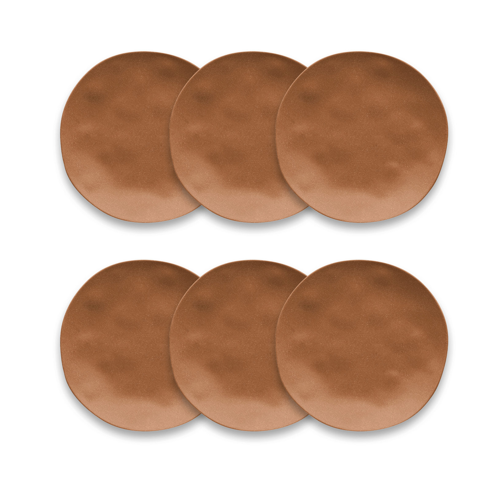 Laya Melamine Salad Plate, Brown