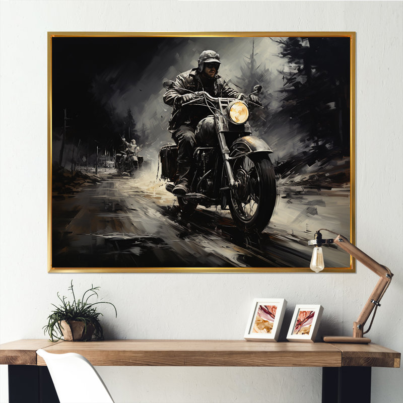 Impressionniste, impression sur toile, H 30 po x l 40 po x P 1,5 po, Cadre flottant doré