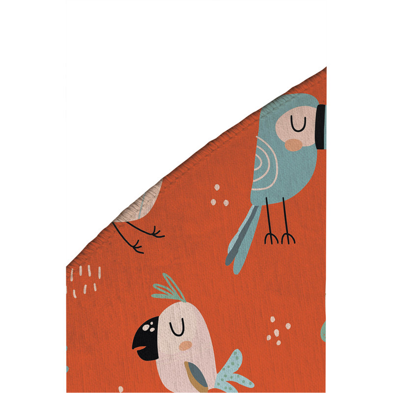 Tapis de jeu pour enfants Ol Birds, Rond 5 pi