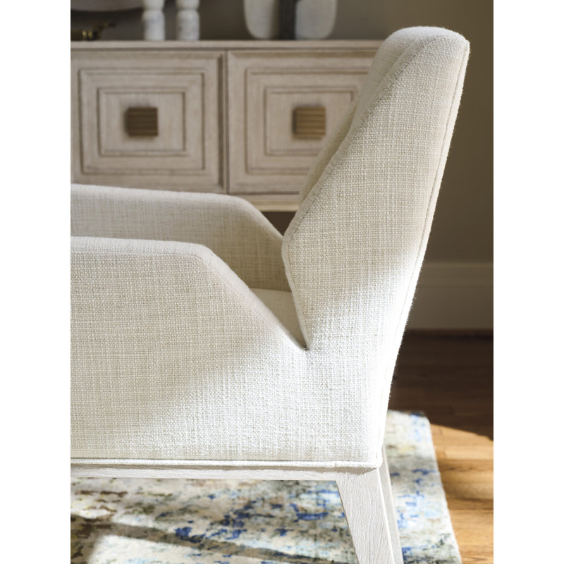 Estrella Upholstered Arm Chair, Ivory
