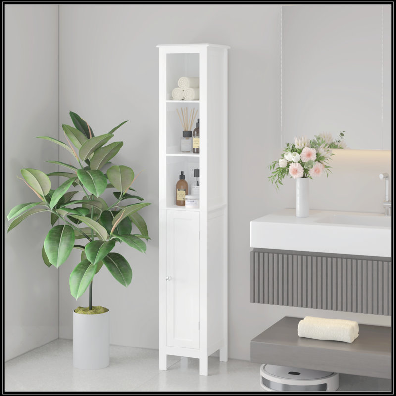 Armoire de rangement de 66,92 po de hauteur avec tablettes réglables