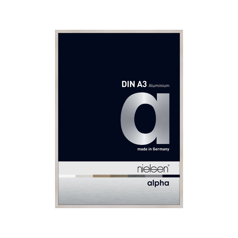 nielsen Alpha Aluminium Picture Frame, White Oak, 29.7cm W x 42cm H