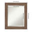Miroir mural encadré biseauté brun moyen-118340759