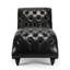 Chaise longue sans accoudoirs touffetée