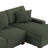 Milbrey 3-Piece Corduroy Modular Sectional with Loose Back-640565351-640565355