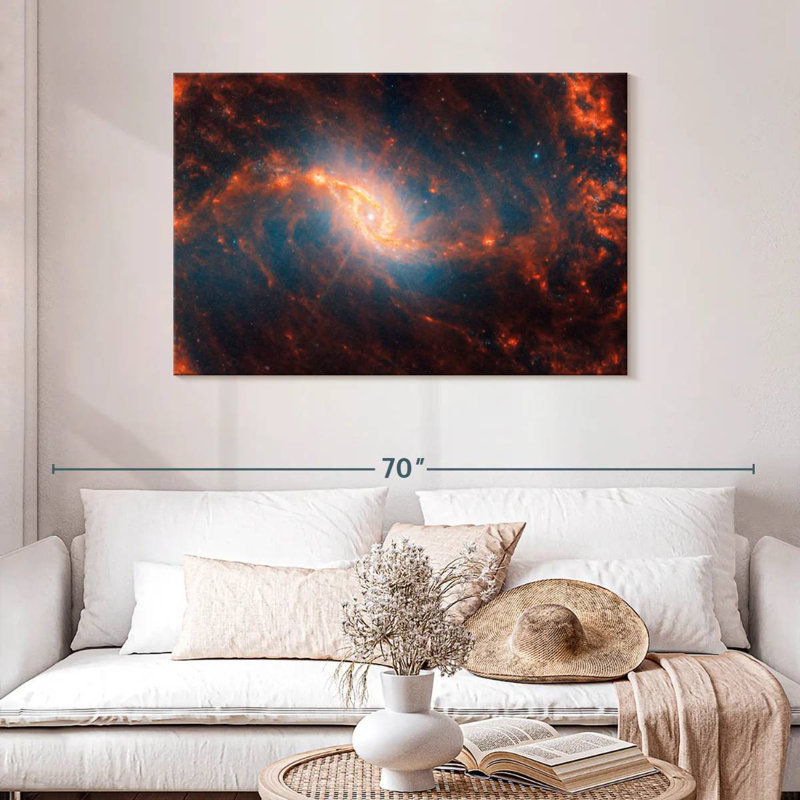 Oberle Webb et Hubble - Galaxie spirale NCL 1365, H 30 po x l 45 po