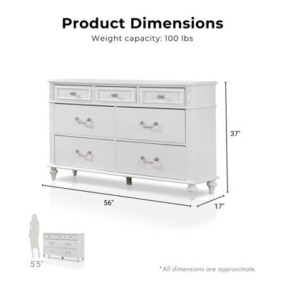 Labombard 56'' W 7 - Drawer Dresser