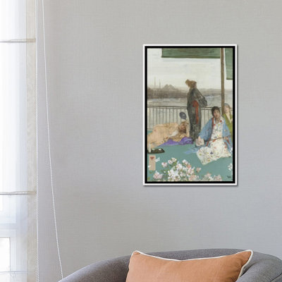 «Variations In Flesh Color And Green The balcon», reproduction d'art sur toile encadrée