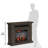 duraflame® Electric Fireplace Wall Mantel with Infrared Heater and Remote Control, Waverly Oak-115421214