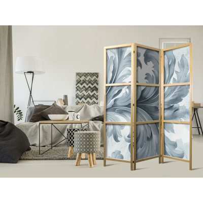 171cm H Solid Wood Folding Room Divider