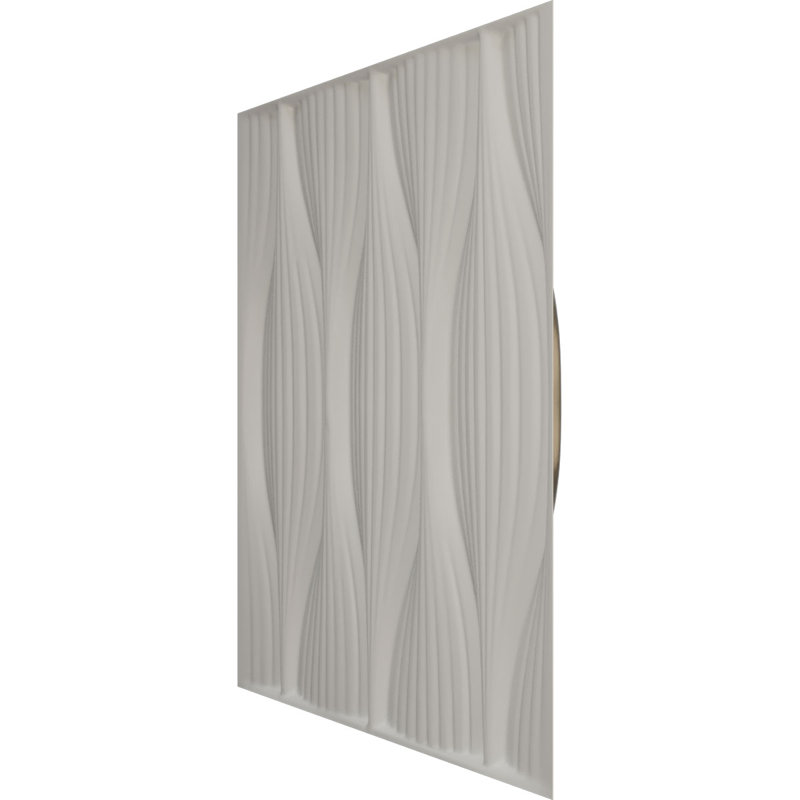 Panneau mural décoratif 3D EnduraWall en saule l 19 5/8 po x H 19 5/8 po, bronze foncé métallique (couvre 2,67 pieds carrés)