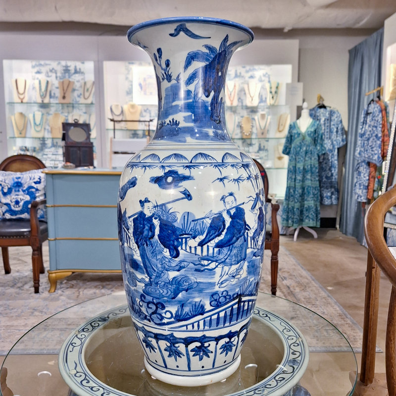 Porcelain Blue and White Classic Vase
