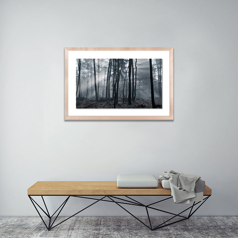 Eerie Trees I Print by Jakob Wagner, Natural, 27" H x 40" W x 2.5" D