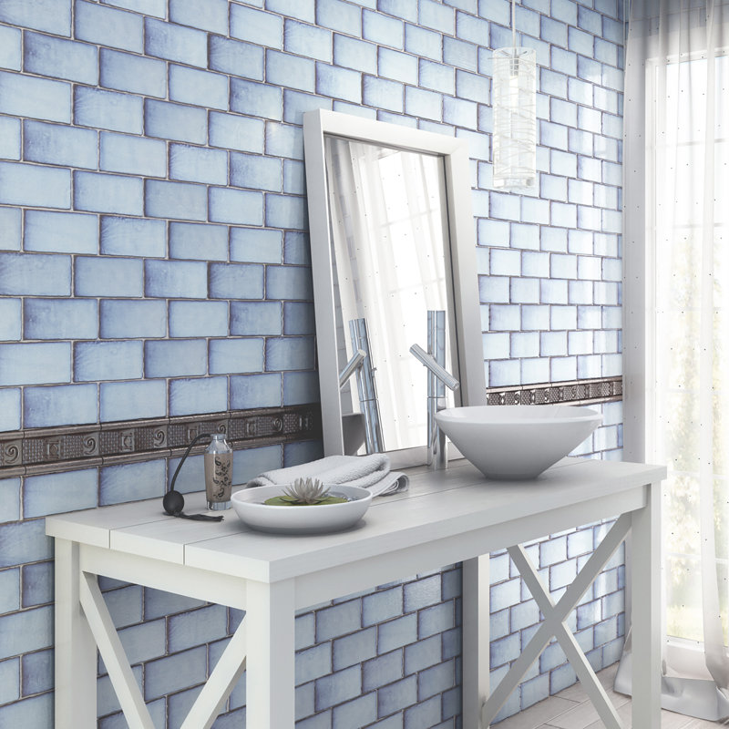 Antic Special 3" x 6" Ceramic Vintage Subway Wall Tile, Special Via Lactea