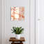 Key cabinet for home, Opens to the right, 30x30x5, Black, Warm marble patterns, elegance and luxury, 