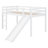 Low Loft Bed With Slide, Ladder, Safety Guardrails-970828597