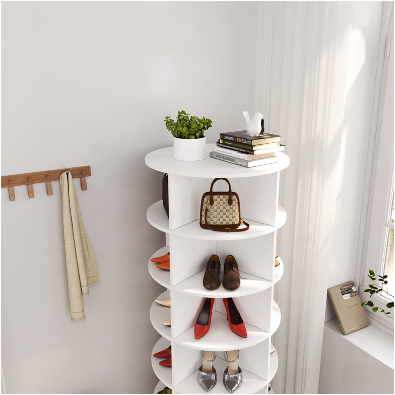 Armoire à chaussures 360 360 °, Blanc