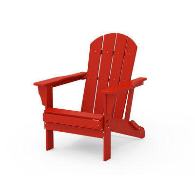 Chaise Adirondack pliante en rouge