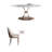 Simple Modern Round Rock Slab Dining Table Sets-109947216