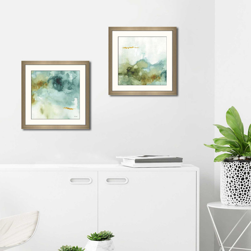 Lisa Audit "My Greenhouse Abstract IV", impression sous verre