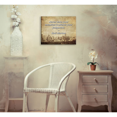 Astoria Grand Gallery Wrapped Canvas By Kati Marton: "Never hate your enemies; it affects your judgme