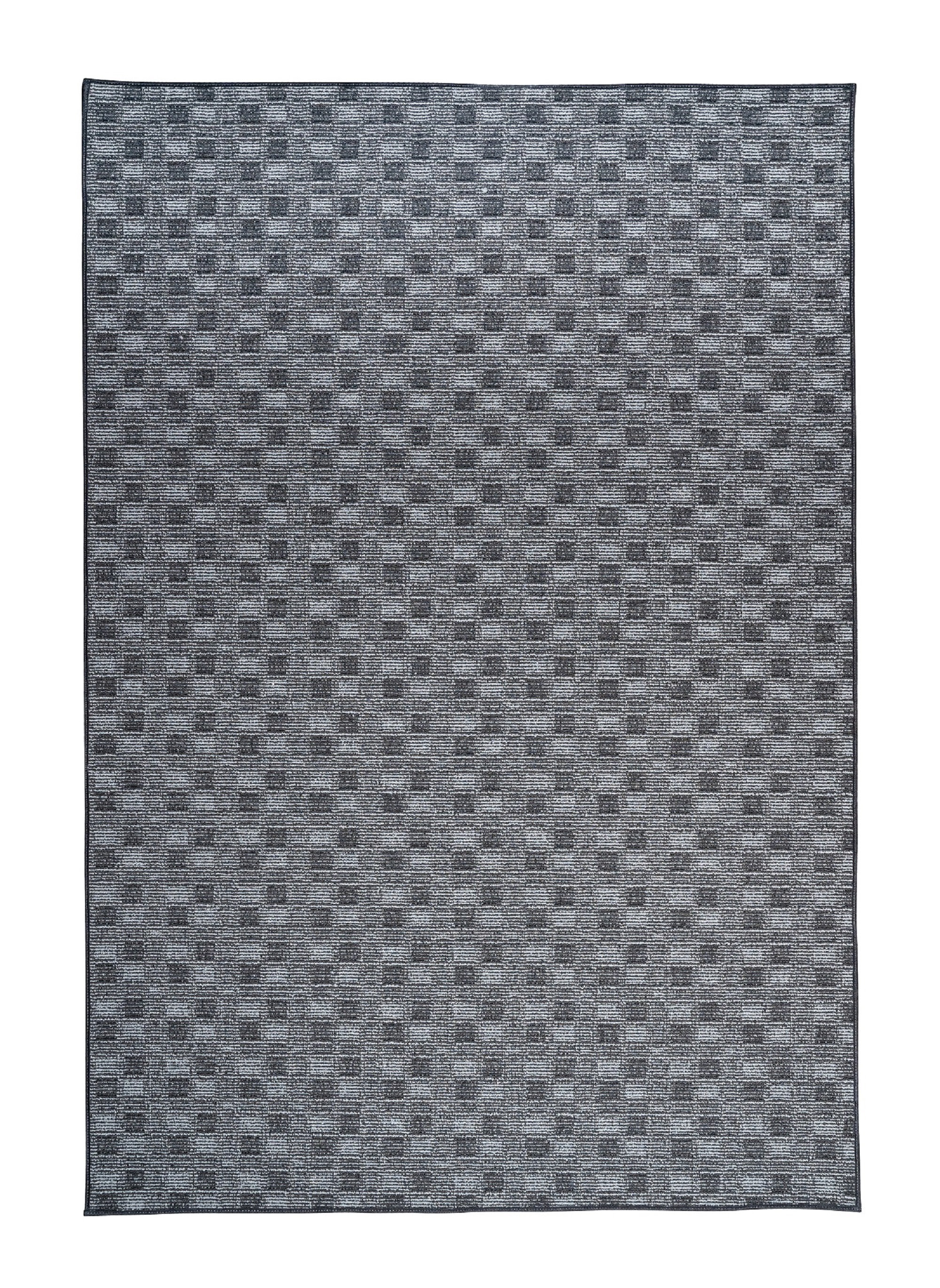 Latitude Run® Abstract Black Indoor/Outdoor Rug | Wayfair