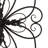20"L Traditional Heart and Petal Iron Scroll Outdoor Wall Decor
