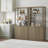 Cesiro 6-Tier Bookcase With 2 Fluted Doors And Adjustable Shelves-716303383