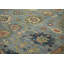Tapis 12 pi x 15 pi 1 po en laine noué à la main turquoise Oushak-641583259-641583269