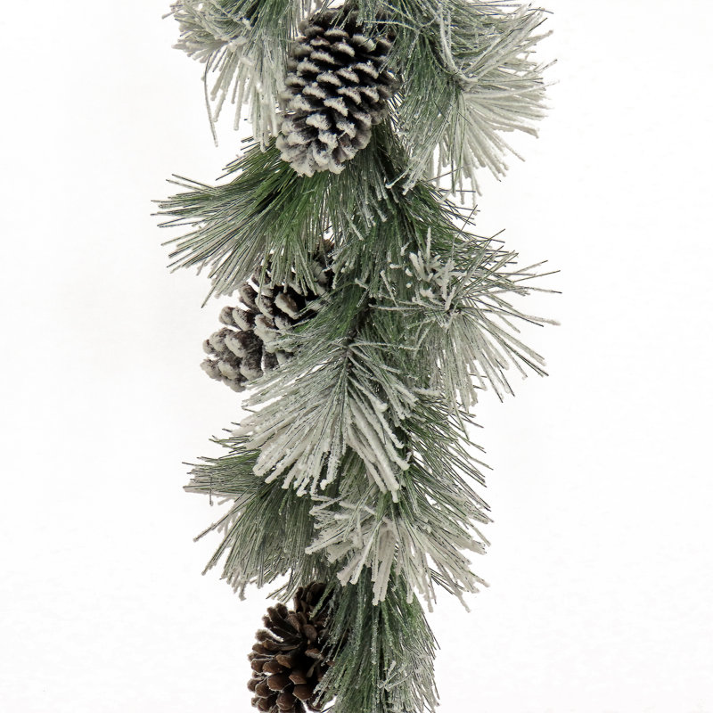 7ft. Snowy Pine Plastic Garland