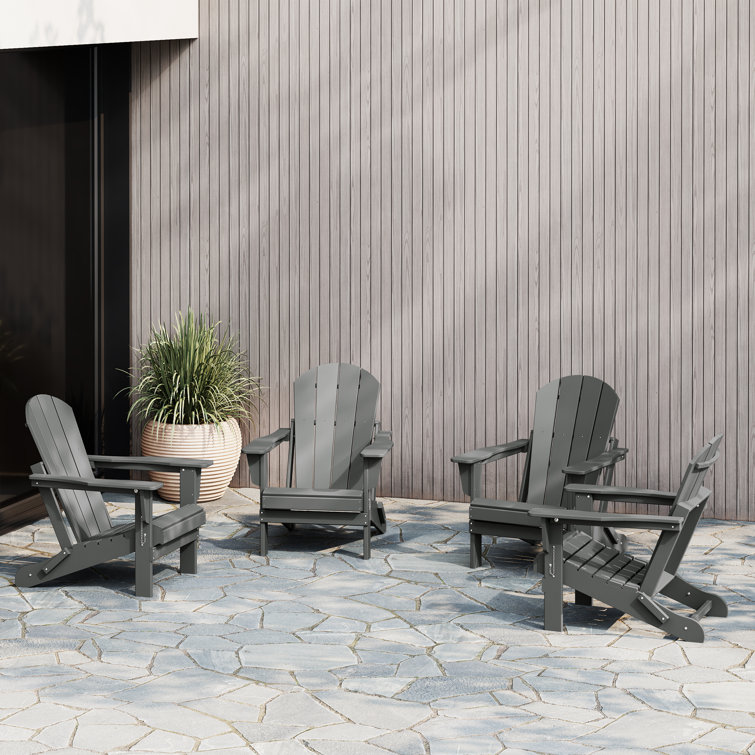 Elland HDPE Folding Adirondack Chair
